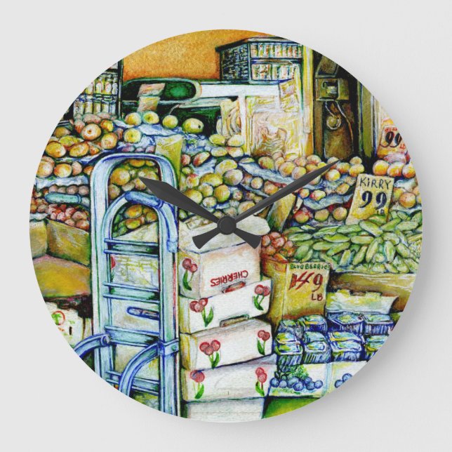 Unterminierung der künstlerischen Gentrifizierung Große Wanduhr (Vorderseite)