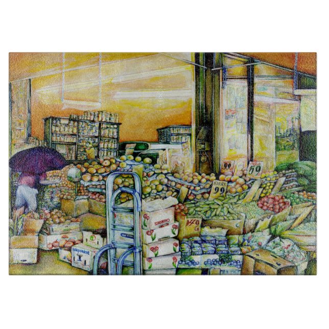 Unterminierung der künstlerischen Gentrifizierung Schneidebrett (Vorderseite)