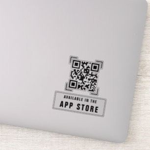 Unternehmen App Download QR Code Scan Aufkleber