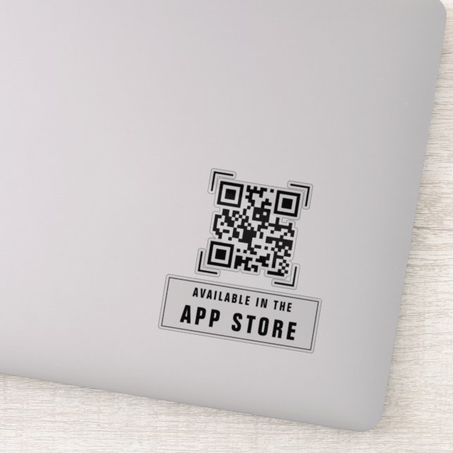 Unternehmen | App Download QR Code Scan Aufkleber (Detail)