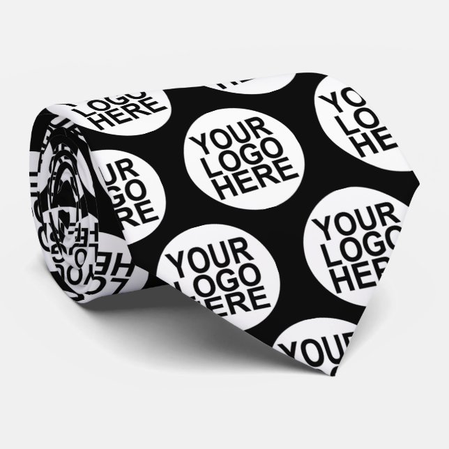 Unternehmen auf zwei Seiten | Benutzerdefinierte L Krawatte (Gerollt)