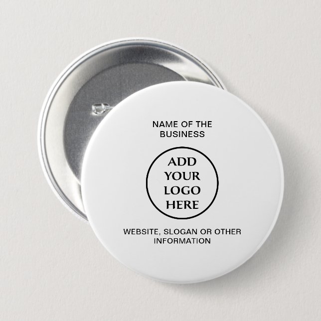 Unternehmen Berufliches Logo Button (Vorne & Hinten)