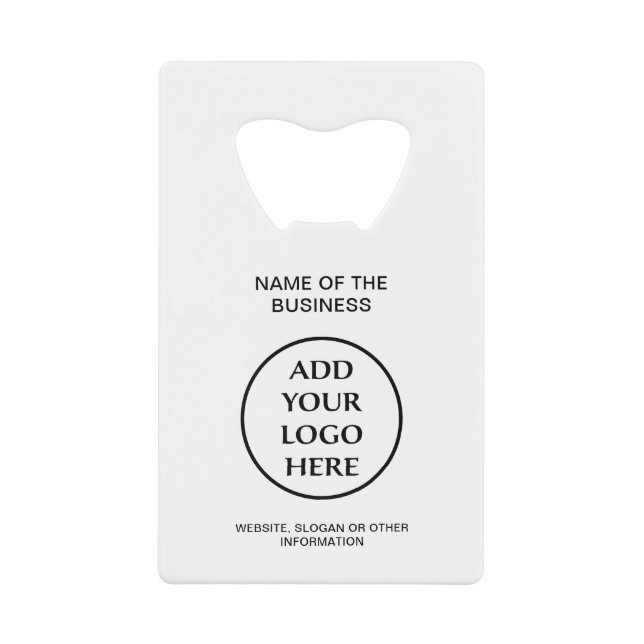 Unternehmen Berufliches Logo Geldbeutel Flaschenöffner (Vorderseite)