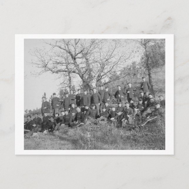 Unternehmen C, 3. US-Infanterie in Fort Meade Postkarte (Vorderseite)