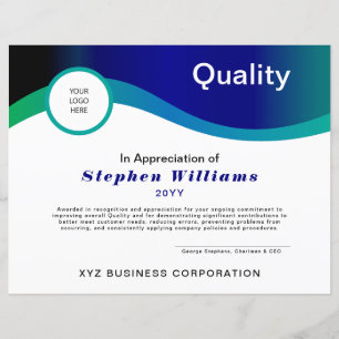 Unternehmen Company Business Quality Award