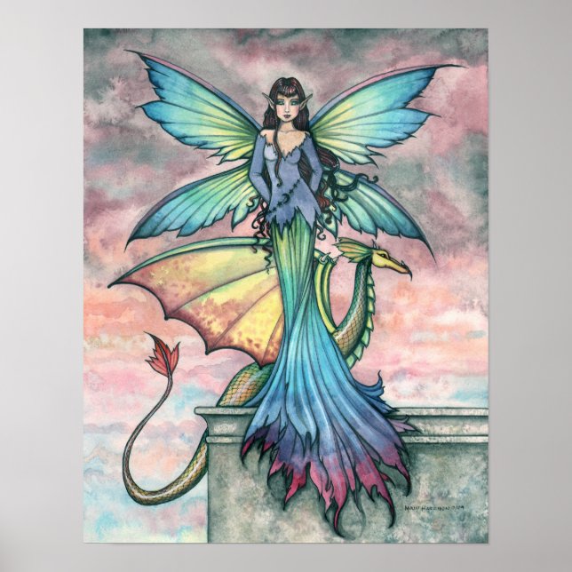 Unternehmen Fairy Dragon Art Print Poster (Vorne)
