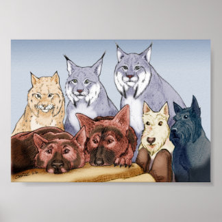 Unternehmen - farbig poster