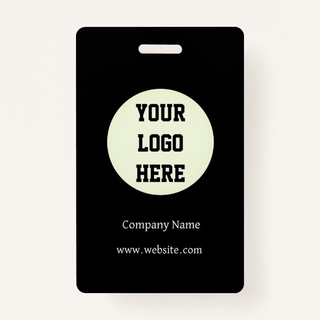 Unternehmen für benutzerdefinierte Logos Black Bus Ausweis (Vorderseite)