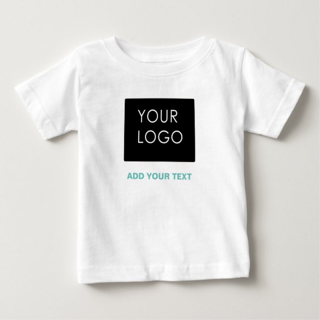 Unternehmen für benutzerdefinierte Logos White Baby T-shirt (Vorderseite)