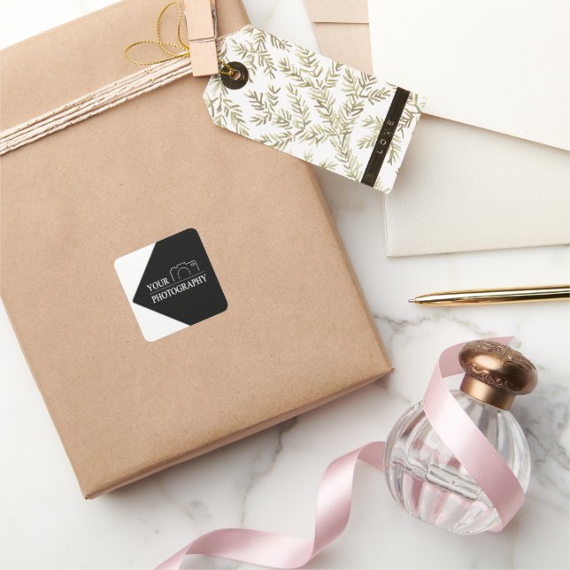 Unternehmen für benutzerdefinierte Vorlagen Quadratischer Aufkleber (Schenken)