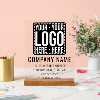 Unternehmen für kundenspezifische Firmenlogos Mode Acrylschild