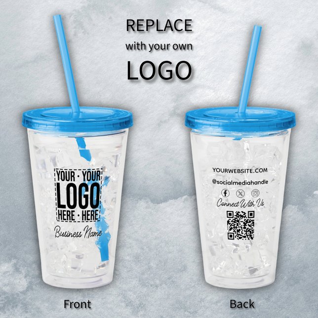 Unternehmen für kundenspezifische Firmenlogos Mode Acryltrinkbecher (Von Creator hochgeladen)
