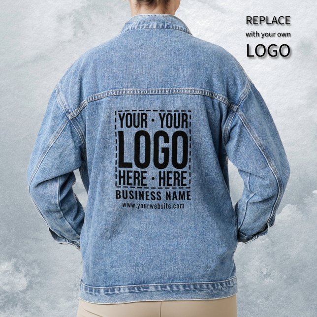 Unternehmen für kundenspezifische Firmenlogos Mode Jeansjacke (Von Creator hochgeladen)