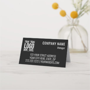 Unternehmen für kundenspezifische Firmenlogos Mode Platzkarte