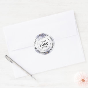 Unternehmen für kundenspezifische Firmenlogos - Vi Runder Aufkleber