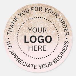 Unternehmen für kundenspezifische Firmenlogos - Vi Runder Aufkleber