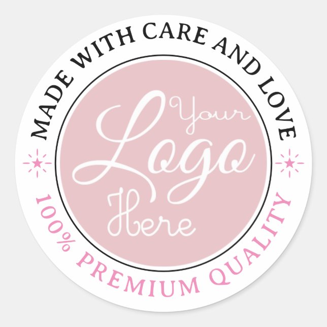 Unternehmen für kundenspezifische Firmenlogos - Vi Runder Aufkleber (Vorderseite)