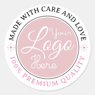 Unternehmen für kundenspezifische Firmenlogos - Vi Runder Aufkleber