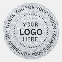 Unternehmen für kundenspezifische Firmenlogos - Vi Runder Aufkleber