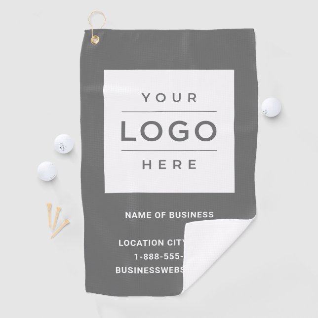 Unternehmen für kundenspezifische graue Firmenlogo Golfhandtuch (Insitu)