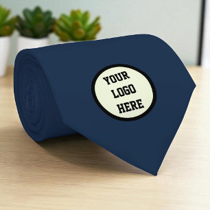 Unternehmen für kundenspezifische Logos Navy Blue  Krawatte