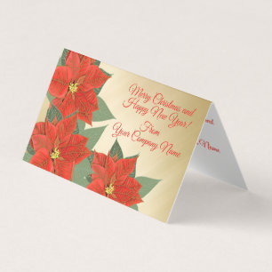 Unternehmen Kunde Red Poinsettia Gold Weihnachte