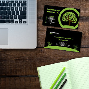 Unternehmen Landscaping Services Visitenkarte