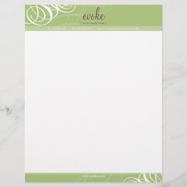 UNTERNEHMEN LETTERHEAD: Designervogue 13 Briefkopf (Vorderseite)