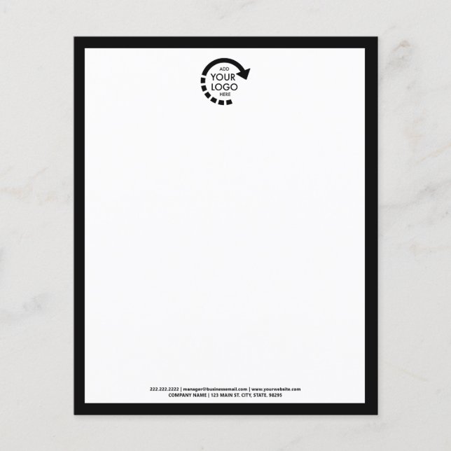Unternehmen mit benutzerdefiniertem Logo | Moderne (Vorderseite)
