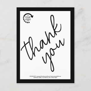 Unternehmen mit benutzerdefiniertem Logo - Moderne Postkarte