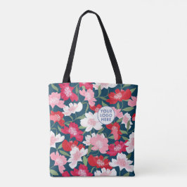 Unternehmen mit farbigen Red Floral Pattern