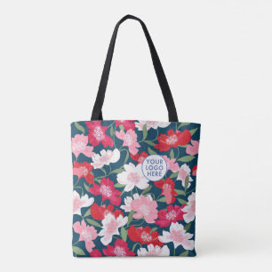 Unternehmen mit farbigen Red Floral Pattern