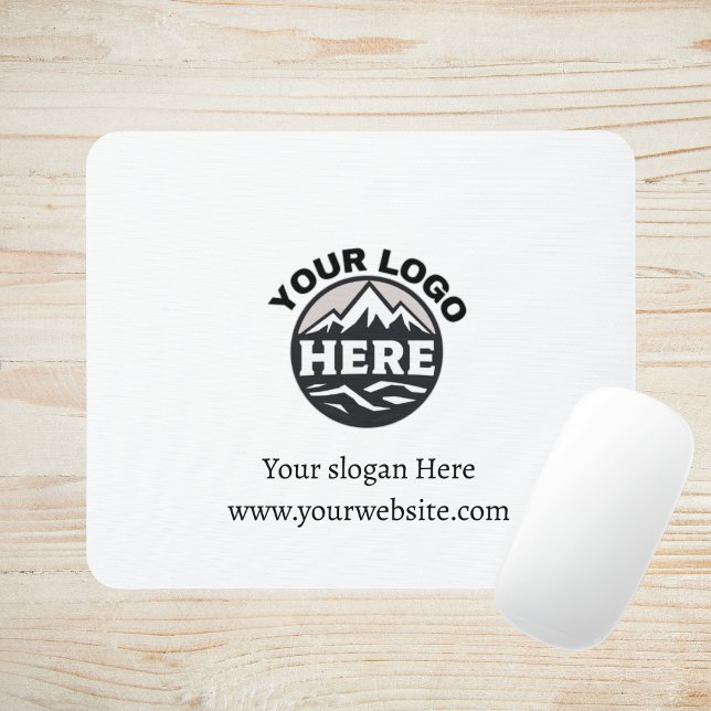 Unternehmen mit Firmenlogo Mousepad (Von Creator hochgeladen)