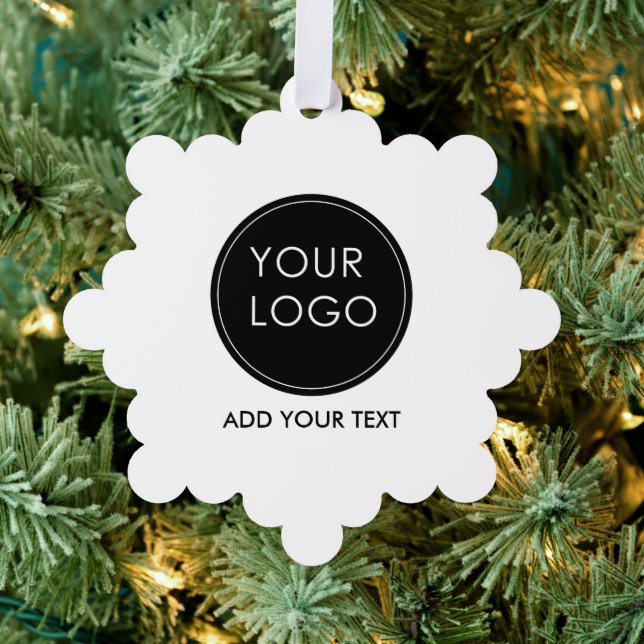 Unternehmen mit Firmenlogo White Ornament Karte (Insitu (Baum))
