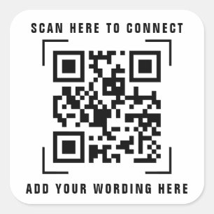 Unternehmen QR Code Scan Sticker