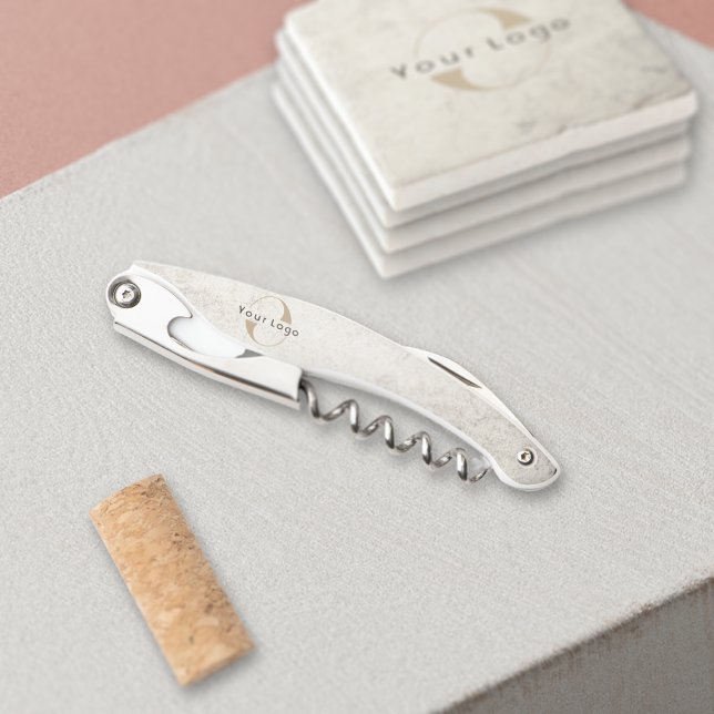 Unternehmen Schwarz-weiße Weinflasche Kellnermesser (Von Creator hochgeladen)