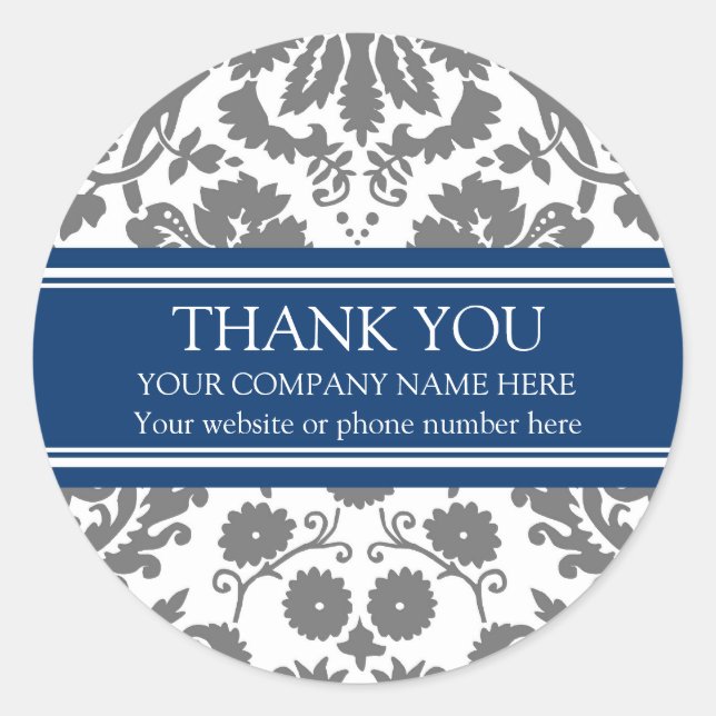 Unternehmen Vielen Dank für Ihr benutzerdefinierte Runder Aufkleber (Vorderseite)