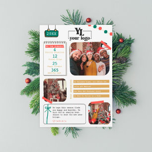 Unternehmen Was für ein Jahr Revisionskarte Feiertagskarte