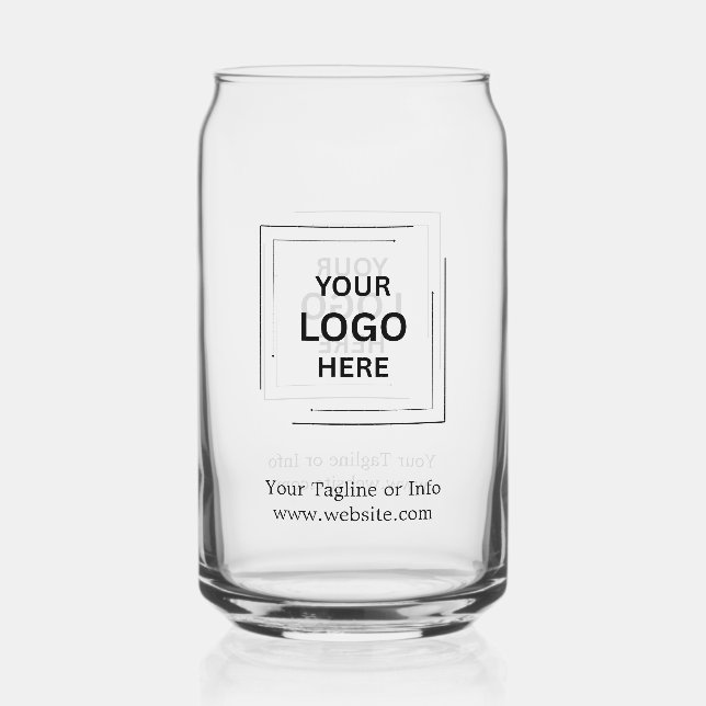 Unternehmens-Minimalist Can Glas-Geschenkdesign Dosenglas (Vorderseite)