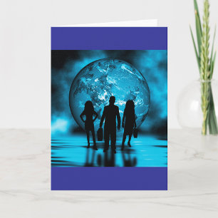 Unternehmens-Team-Silhouette Futuristische Geschäf Karte