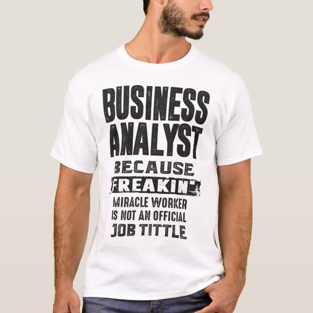 Unternehmensanalytiker T-Shirt (Vorderseite)