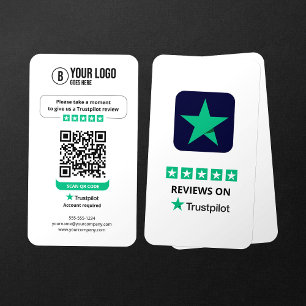 Unternehmensbewertung Link Trustpilot Bewertungen Visitenkarte