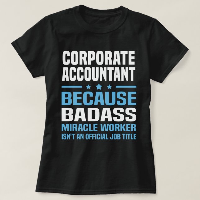 Unternehmensbuchhalter T-Shirt (Design vorne)