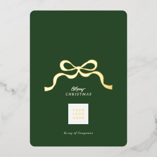 Unternehmensdanken und Frohe Festtage Folien Feiertagskarte