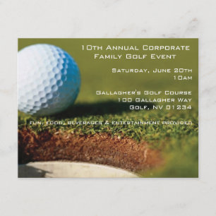 Unternehmensgolf-Ereignis-Einladungen Einladung