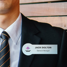 Unternehmensidentität: Personalisiertes Silver Nam Namensschild