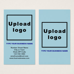 Unternehmensinformationen Light Blue Portrait Card