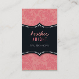 UNTERNEHMENSKARTE cool geblüht schwarzen Korallenr Visitenkarte