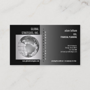 Unternehmenskarte für globales Business Consultin Visitenkarte