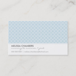 UNTERNEHMENSKARTE: vereinfachendes Muster 1L Visitenkarte